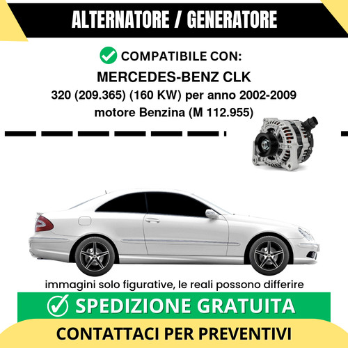 Alternatore mercedes benz clk - mercedes-benz,