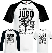 Judo Forza & Coraggio Uomo Arti Marziali T-Shirt Mma Allenamento