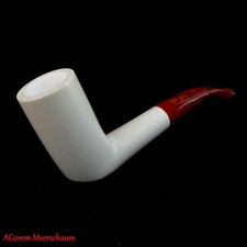 AGovem Pipa da fumo in schiuma di mare da poker intagliata a mano, pipa da tabacco AGM-994