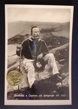 Autografo Clelia Garibaldi a Caprera da Fotografia del'1865  Cartolina