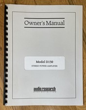 Audio research modello D130