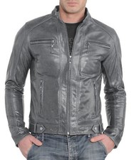 Giacca in vera pelle da uomo
