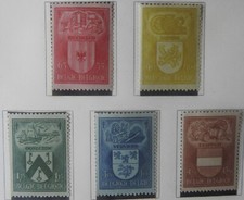 Belgio - 1946  5 valori  nuovi linguella n.cat B432-B436