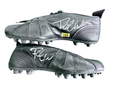 SCARPINI PANTOFOLA D ORO AUTOGRAFATI DA FALCAO ROMA NO MAGLIA MATCH WORN