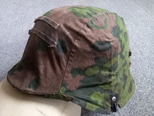 Ww2 german camouflaged helmet - ww2,