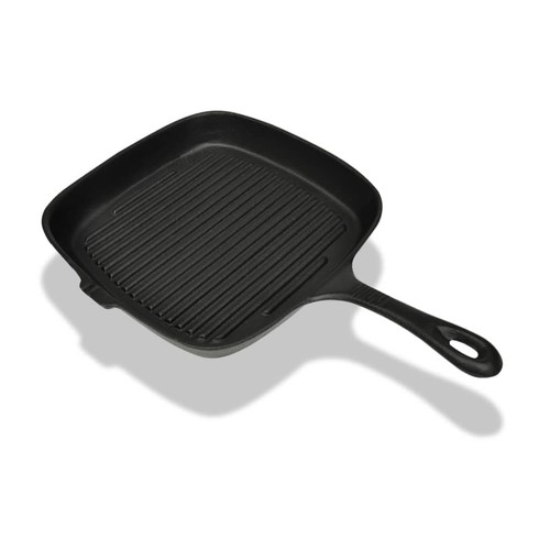 Padella griglia ghisa 24x23 - padella,