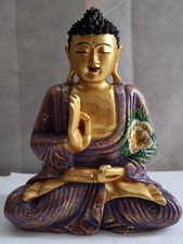 Buddha scultura il legno