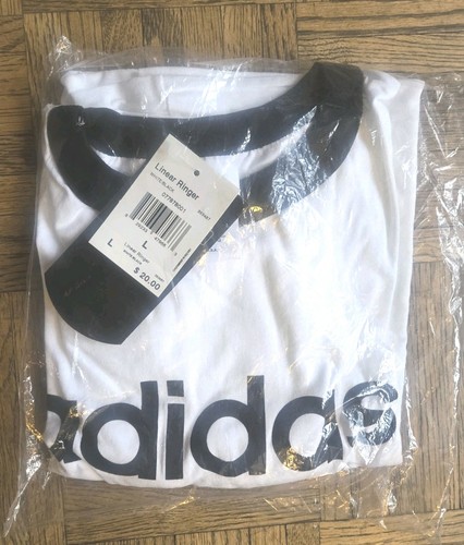 Shirt adidas linear ringer - t-shirt,
