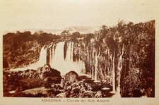 Cartolina Abissinia - Cascata del Nilo Azzurro - 1920 ca.