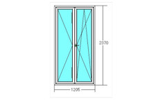 PORTA FINESTRA BALCONE PVC IN