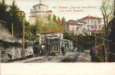 dq510 cartolina varese stazione tram elettrici