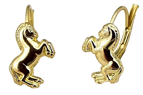 Orecchini cavallo oro - orecchini,