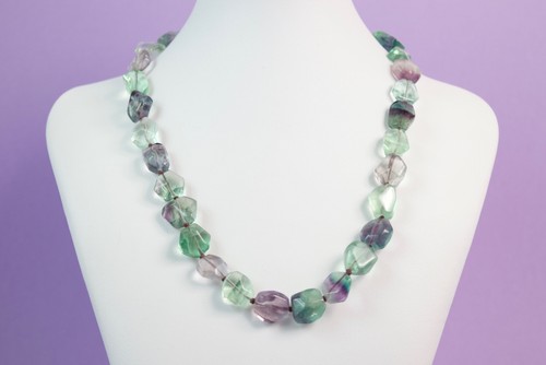 Collana fluorite con pietre - in,