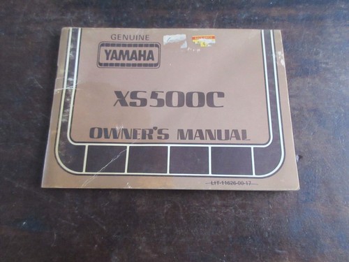 Yamaha xs500c 1979 - yamaha,