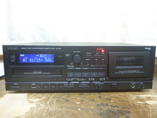 TEAC AD-800 LETTORE CD STEREO / CASSETTE DECK nero attrezzatura audio funzionante JP