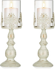 Candelabro Ferro Vintage, Candelabro Ferro Romantico Con Paralume per Matrimonio