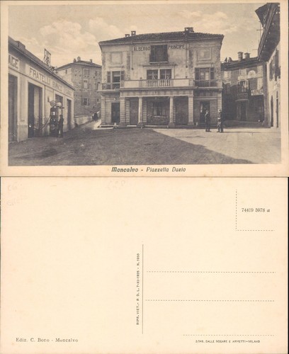 Moncalvo piazza animata - animata, con
