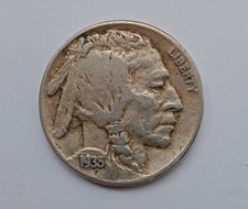 Monete Stati Uniti 5 Centesimi Bufalo Nichel 1935 KM#134 F+