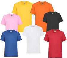 maglietta T-shirt bambino Fruit of the Loom Valueweight mezza manica 100% cotone