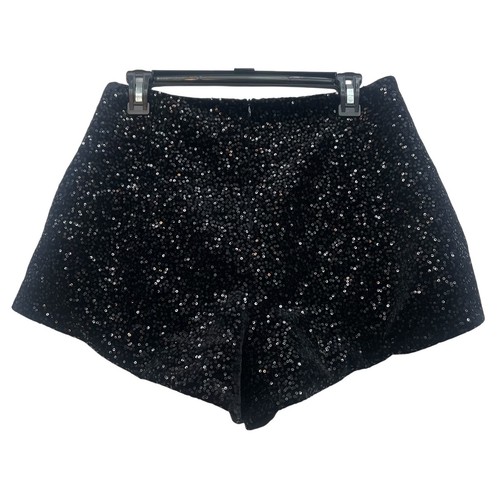 Nwt zara black sequin - sequin, shorts