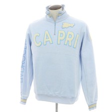 Felpa mezza zip cotone