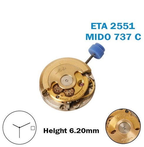 Eta 2551 mido 737c - 2551-mido, 737c-movimento