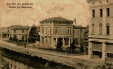 Venezia Mestre Riviera XX Settembre, Timbro Croce Rossa F. piccolo  spedita