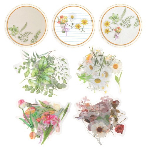 Sacchetti adesivi fiori - 3,