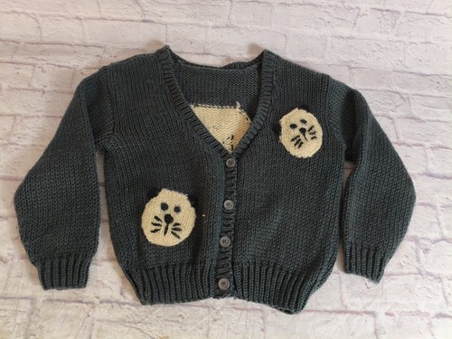 Cardigan maglione gatto