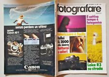 FOTOGRAFARE N° 12 1976 ROLLEI SL 2000 LEICA R3 SU STRADA EFFETTO LAMPADA R745