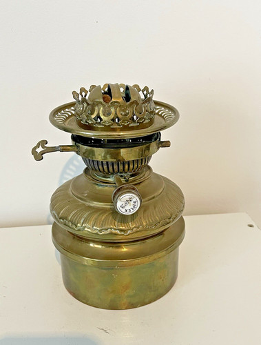 Lampe pétrole laiton - à,