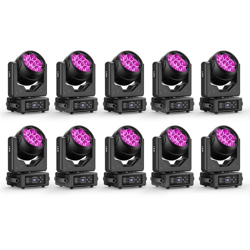 10x 200w 7led rgbw testa - 200w,