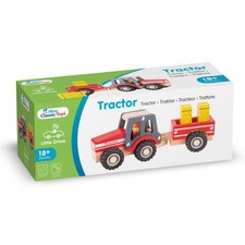 TRATTORE CON RIMORCHIO e balle