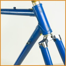 SET TELAIO CHIESA RIVOLA VINTAGE COLUMBUS SL 51 53 ACCIAIO BICI DA STRADA CAM...