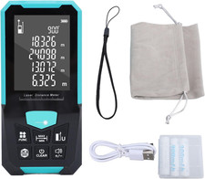 Telemetro Digitale 0.05-100M IP54 Impermeabile, Ricaricabile 2.4 Pollici Display