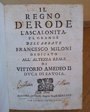 IL REGNO D'ERODE L'ASCALONITA E'L GRANDE 1680 a Vittorio Amedeo di Savoia