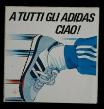 Adesivo a tutti gli Adidas ciao pubblicità  cm. 8 x 8 circa