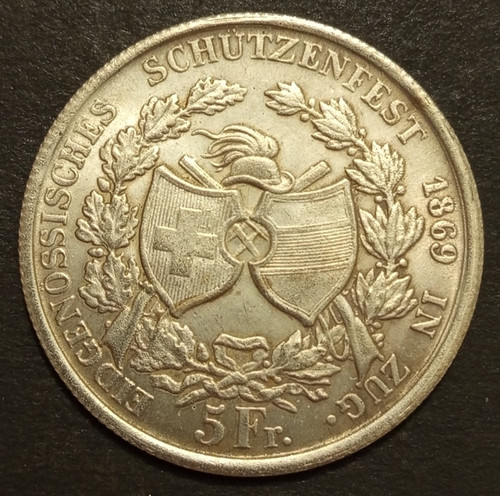 Svizzera franchi 1869 - franchi,