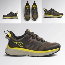 Scarpe antinfortunistiche basse Lavoro Freedom Low O6 SR Marrone Giallo Diadora