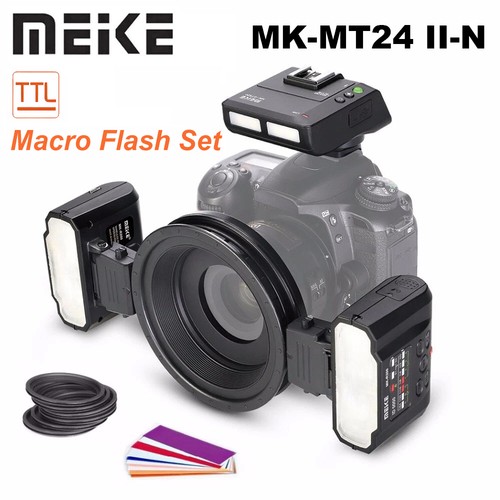 Set flash macro meike mt24 - meike, mk-mt24