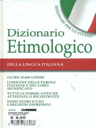 Dizionario etimologico della - etimologico,