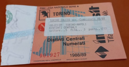 Biglietto torino napoli 1 - torino, 0-1