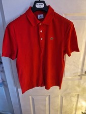 Polo uomo Lacoste rossa taglia