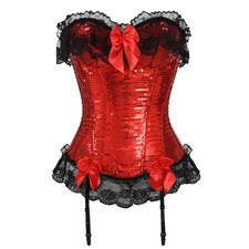 Corsetto natalizio rosso sopra