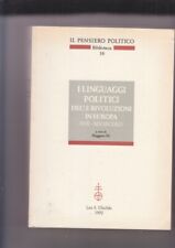 I LINGUAGGI POLITICI DELLE
