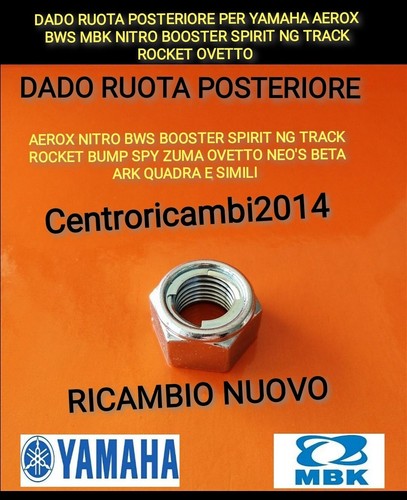 Dado ruota posteriore per - dado,