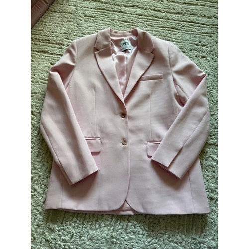 Blazer zara rosa foderato due - blazer,