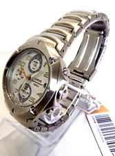 LORUS By SEIKO FUSION Orologio watch Cronografo acciaio datario