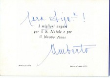 1970 CASCAIS Auguri re Umberto