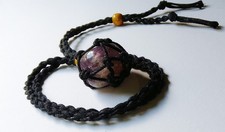 Minerali - Collana macramè